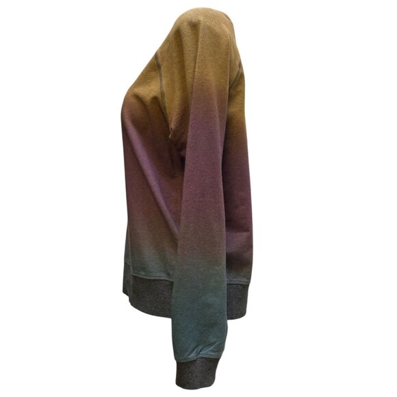 Johnny Was Ombre Pullover Sweatshirt Brown Plum Green XS - Picture 4 of 5